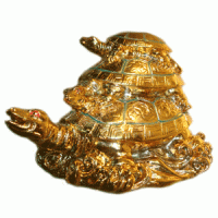 Triple Tortoise (Gold Plated)